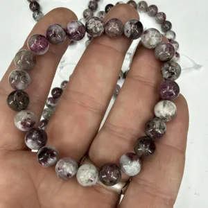 Pembe Turmalin Bileklik 8mm