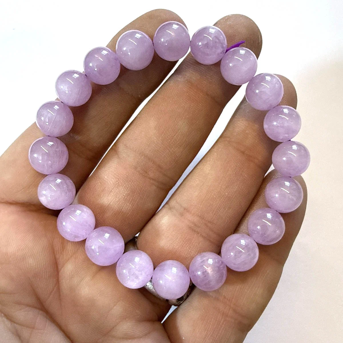 Kunzit Bileklik 9 mm AAA