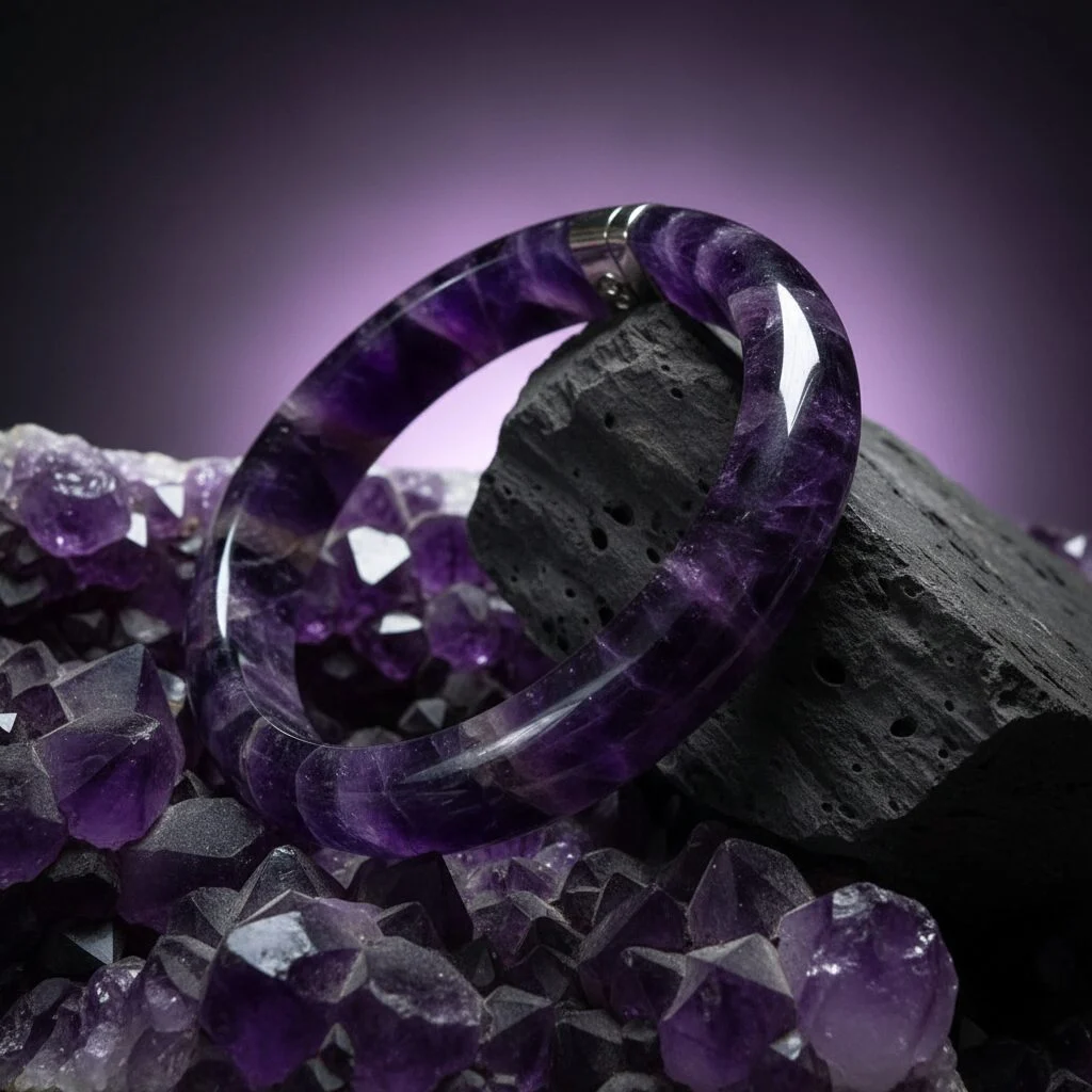 Ametist Bilezik Ametist Bilezik - Ametist Taşı Enerjisi ve Doğal Formu