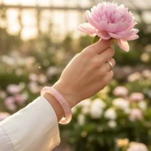 Pembe Kuvars Bilezik - 6