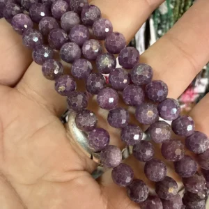 Mor Safir Faset Dizi 7 mm