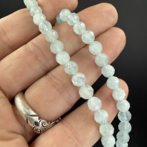 Akuamarin Faset Dizi 6 mm