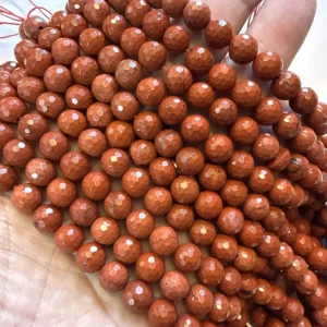 Jasper Kırmızı Dizi Faset 8 mm