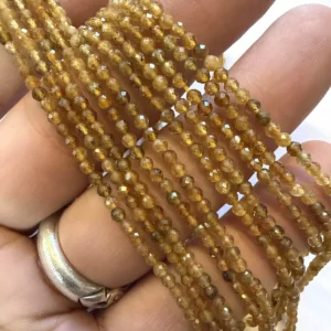 Sarı Turmalin Dizi Faset 2 mm
