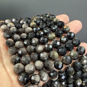 Obsidiyen Dizi Faset 10 mm