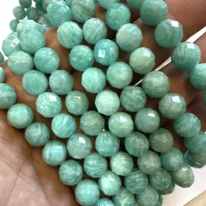 Amazonit Faset Dizi 10 mm