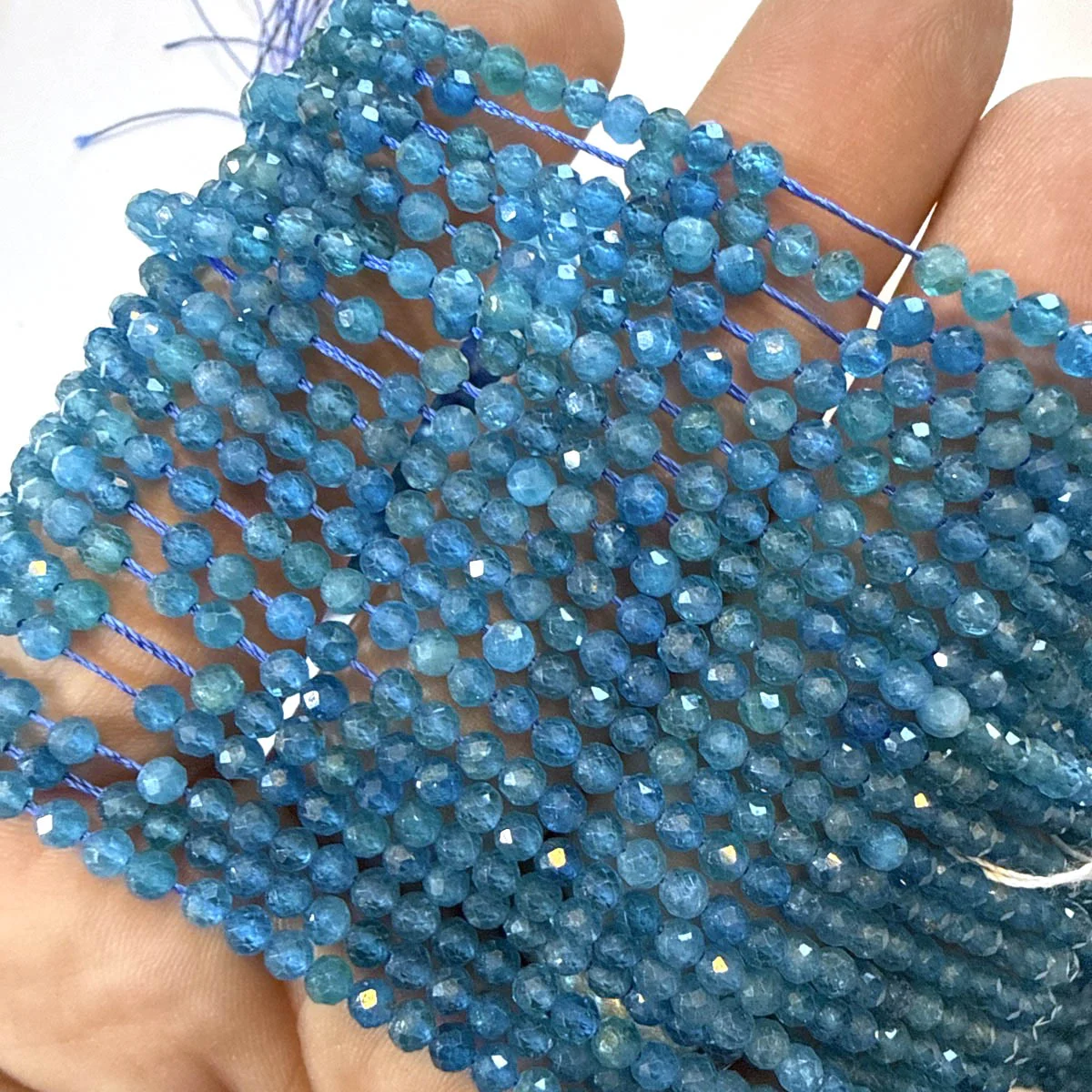 Blue Apatit Dizi Faset 3 mm