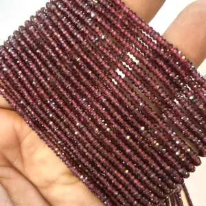 Garnet Rondela Dizi 2 mm