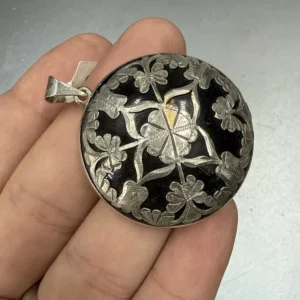 Oltu Taşı Kolye Ucu Gümüş - 3