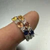 Multi Safir Yüzük Gümüş