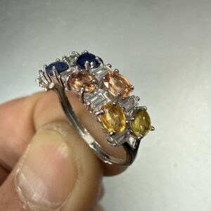 Multi Safir Yüzük Gümüş - 2