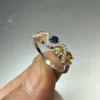 Multi Safir Yüzük Gümüş