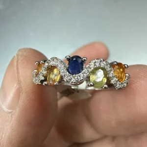Multi Safir Yüzük Gümüş - 2