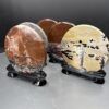 Picture Jasper Obje Ahşap Standlı Yuvarlak