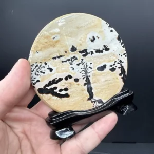 Picture Jasper Obje Ahşap Standlı Yuvarlak - 2