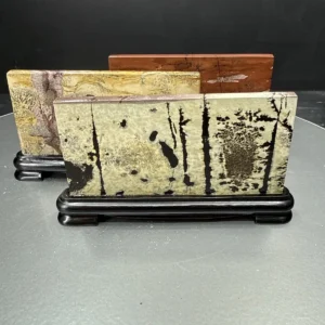 Picture Jasper Obje Ahşap Standlı Kare