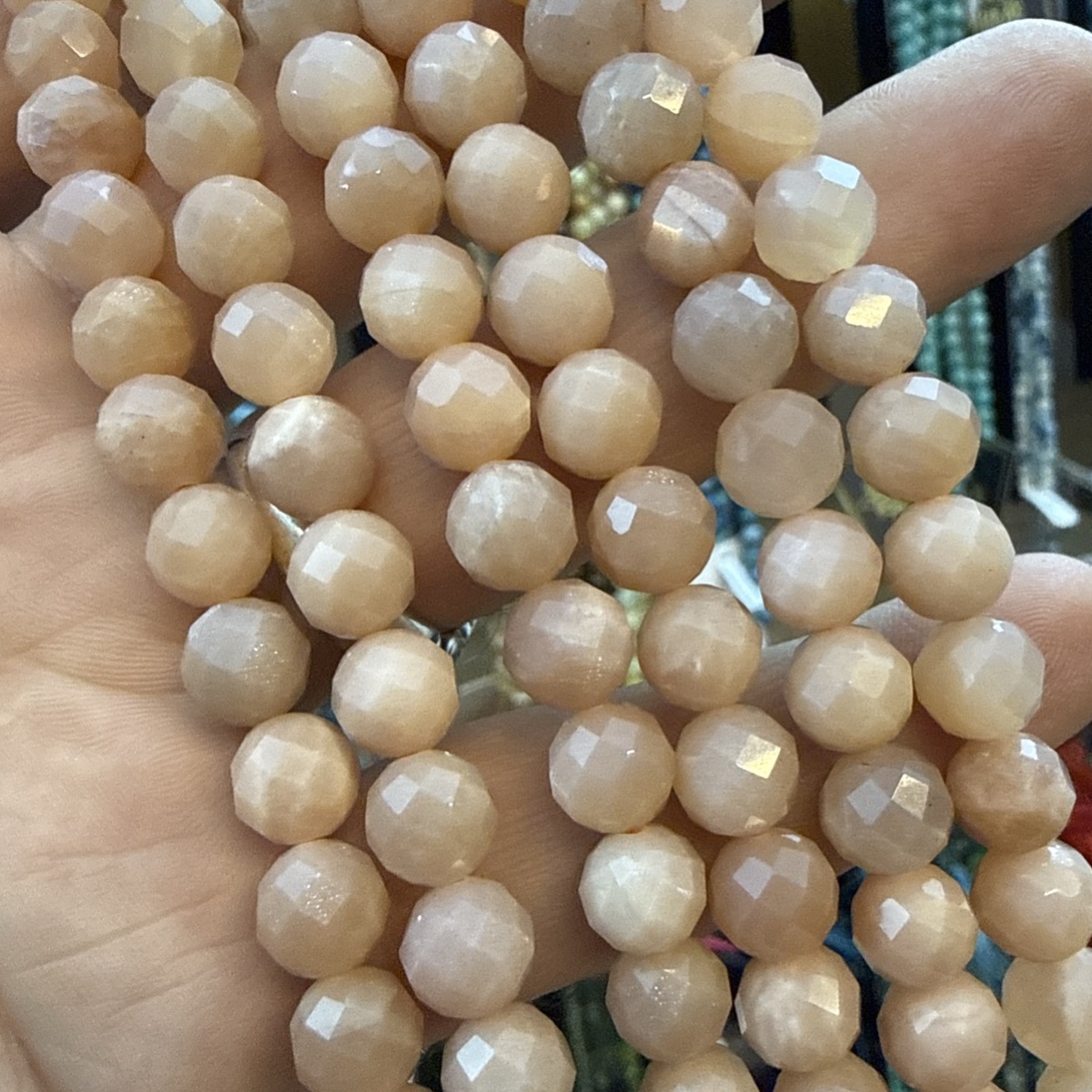 Güneş Taşı Faset Dizi 8 mm