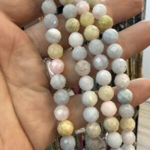Morganit Faset Dizi 8 mm