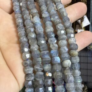 Labradorit Rondela Faset Dizi 6mm - Labradorit Taşı Enerjisi ve Doğal Formu